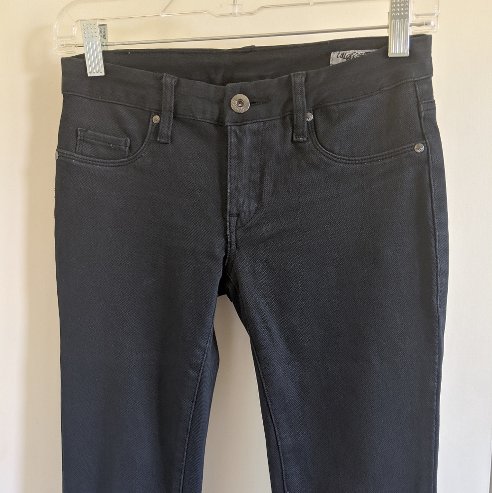 Black jeans with zippers